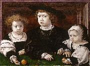 Jan Gossaert Mabuse The Three Children of Christian II of Denmark Spain oil painting artist